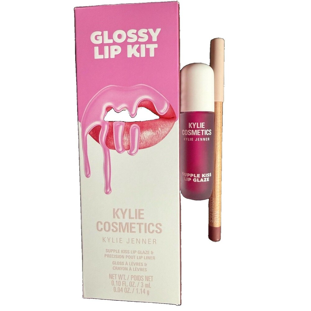 KYLIE COSMETICS Candy Pink 811 LIP Glaze Lip Liner Kit GLOSSY